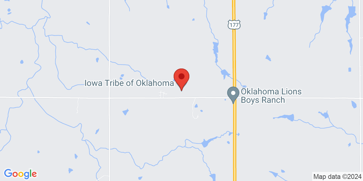 Map of Iowa Tribe of Oklahoma Library